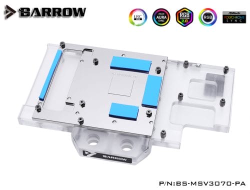 Barrow LRC2.0 full coverage GPU Water Block for MSI 3070 VENTUS Aurora - Image 3