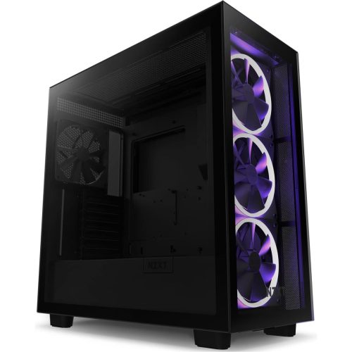 NZXT H7 Elite - Premium Mid-Tower PC Gaming Case Tempered Glass - Black