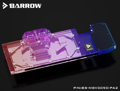 Barrow LRC2.0 full coverage GPU Water Block for MSI 3090 VENTUS Aurora - Image 2