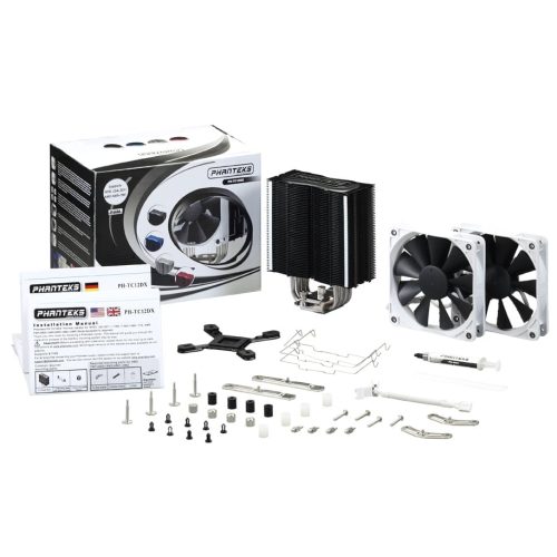 Phanteks PH-TC12DX Black U-Type dual tower heat-sink with dual PWM 120mm fans - Image 2