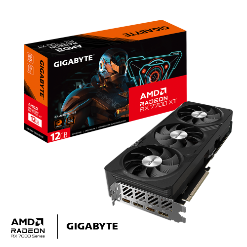 GIGABYTE AMD Radeon RX 7700 XT GAMING OC 12GB GDDR6 - Graphics Card