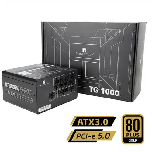 THERMALRIGHT TG-1000 1000W GOLD POWER SUPPLY – BLACK - Image 2