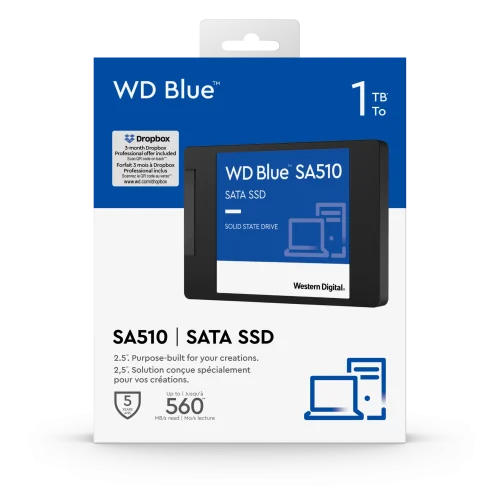 WD Blue SA510 SATA SSD 2.5”7mm Cased - Image 2