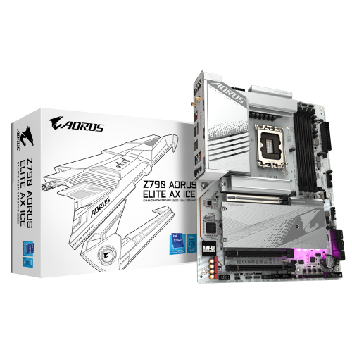 GIGABYTE Z790 AORUS ELITE AX ICE DDR5 MOTHERBOARD - Image 2