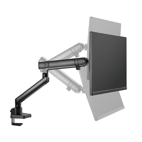 SilverStone ARM13 (Black) Single Monitor Arm w Mechanical Spring Design & Versatile Adjustability, For Monitors Up To 32 Size & 9kg Weight, VESA Mounting Interface Standard (MIS), 100mm x 100mm  75mm x 75 mm Mounting Hole - Image 11