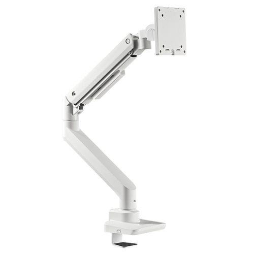 SilverStone ARM14 (White) Single Monitor Arm w/ Heavy-Duty Gas Spring Design & Versatile Adjustability, For Monitors Up To 49" Size & 20kg Weight, VESA Mounting Interface Standard (MIS), 100mm x 100mm / 75mm x 75 mm Mounting Hole - Image 4