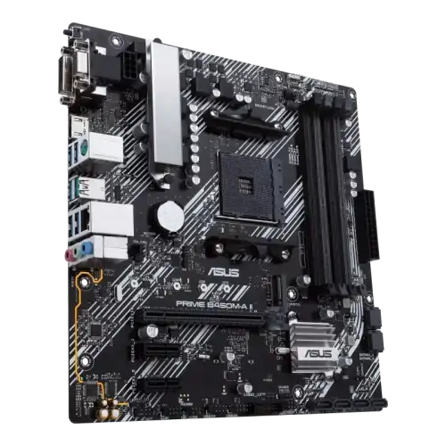 ASUS PRIME B450M-K II AMD Ryzen 5000 4000 Series AM4DDR4PCIe 3.01xM.2 - mATX MotherBoard - Image 2