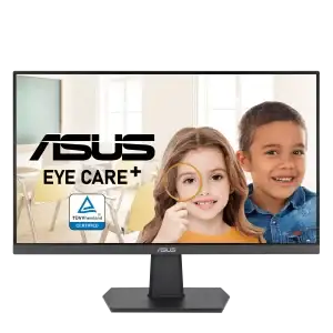 ASUS VA24EHF 24'" Flat Gaming Monitor FHD 1080p, IPS, 100Hz, 1ms, Adaptive-Sync, Eye Care+, Low Blue Light, Frameless Slim Design