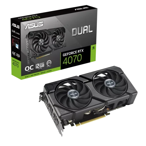 ASUS Dual GeForce RTX™ 4070 EVO OC Edition 12GB GDDR6X