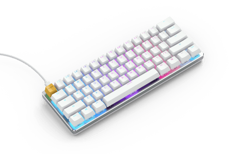 Glorious Gaming Keyboard GMMK-Compact(Pre-built) White Ice