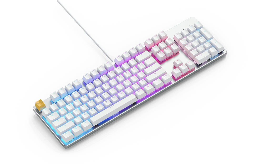 Glorious Gaming Keyboard GMMK - Full Size (Pre built)- White Ice
