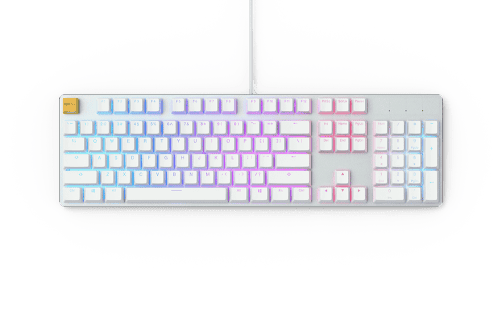Glorious Gaming Keyboard GMMK - Full Size (Pre built)- White Ice - Image 2