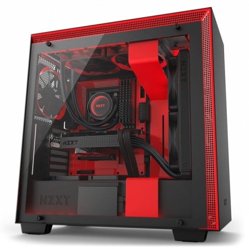 NZXT H700I MATTE BLACK / RED