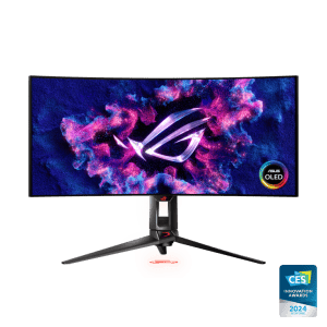 ASUS ROG Swift OLED PG34WCDM 34" OLED Ultrawide 800R Curved 4K 240Hz 0.03ms HDR 400 G-Sync Compatible Custom Heatsink w/ KVM, USB-C, HDMI 2.1