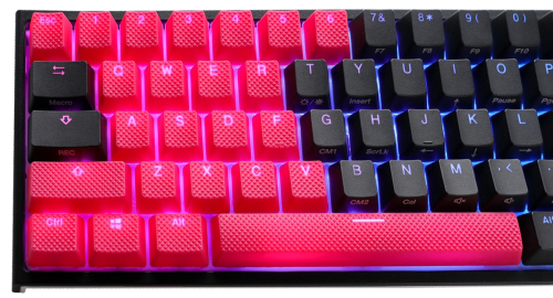 Ducky 31-Key Rubber Backlit Double Shot Keycap Set - Red Rubber - Image 2