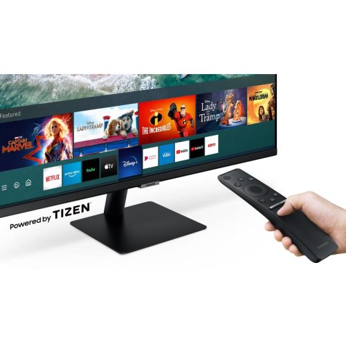 SAMSUNG M7 (AM700) 32 4K UHD HDR10+ Smart Monitor w Speakers, USB-Type C- with Netflix, YouTube, HBO, Prime Video and Apple TV Streaming , Black - Image 3