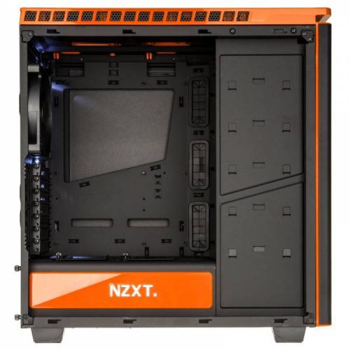 NZXT H440 MID TOWER CASE (BLACK/ORANGE) - Image 3