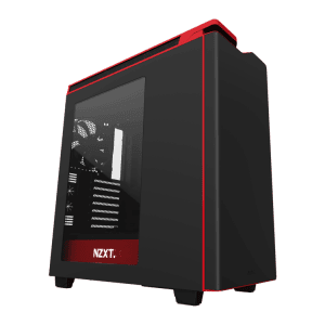 NZXT H440 PLUS-W MATTE BLACK/RED
