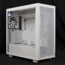 NZXT H7 Flow ATX Tempered Glass Mid Tower Perforated & Ventilated Gaming Case w/ 2x120mm Fans & USB Type-C Port -Matte White