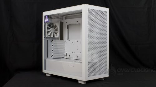 NZXT H7 Flow ATX Tempered Glass Mid Tower Perforated & Ventilated Gaming Case w/ 2x120mm Fans & USB Type-C Port -Matte White