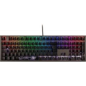 Ducky Shine 7 RGB Backlit USB Gunmetal Mechanical Gaming Keyboard,Cherry Red RGB Switch, Dark Gray