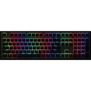 Ducky Shine 7 RGB Backlit USB Gunmetal Mechanical Gaming Keyboard,Cherry BLUE RGB Switch, Dark Gray