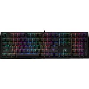 Ducky Shine 7 Blackout RGB Backlit USB Mechanical Gaming Keyboard, Cherry Blue RGB Switch