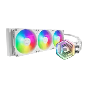 COOLER MASTER MASTERLIQUID 360 ATMOS WHITE AIO LIQUID COOLER