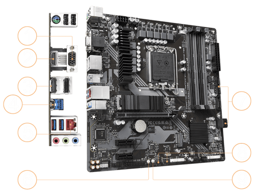 GIGABYTE B760M DS3H DDR4 Motherboard - Image 3