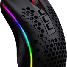 Redragon M808 Storm Lightweight RGB Gaming Mouse, 85g Ultralight Honeycomb Shell-Black