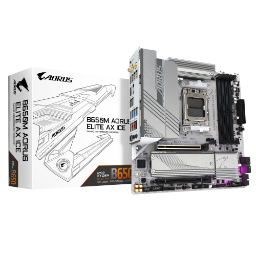 GIGABYTE B650M AORUS ELITE AX ICE - Image 2