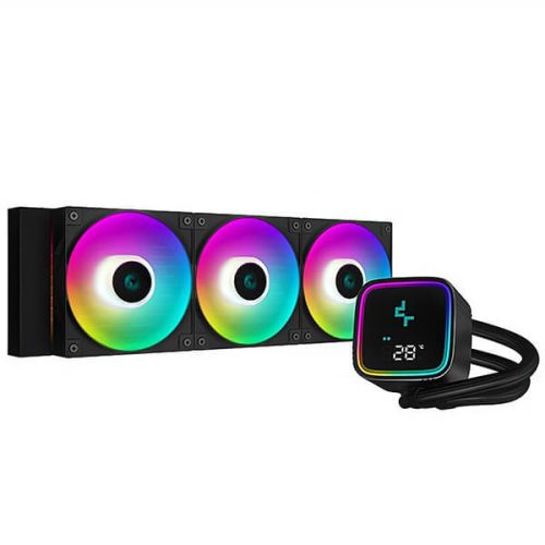 DEEPCOOL LS720 SE DIGITAL 360mm ARGB LIQUID COOLER - BLACK - Image 3