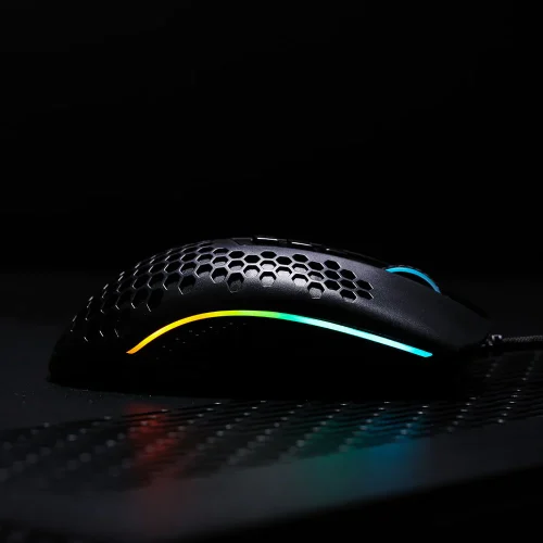 Redragon M808 Storm Lightweight RGB Gaming Mouse, 85g Ultralight Honeycomb Shell-Black - Image 4