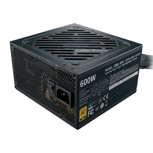 Cooler Master G600 Gold Entry Level 80 Plus Gold ATX Power Supply Unit - Image 3