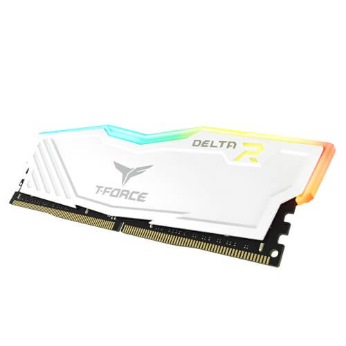 TEAMGROUP T-Force Delta RGB 32GB Kit (2x16) 3600MHz CL18 DDR4 Desktop Memory - White - Image 3