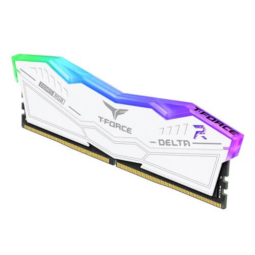 TEAMGROUP T-Force Delta RGB 32GB Kit (2x16) 6000MHz CL30 DDR5 Desktop Memory - White - Image 5