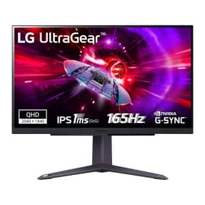 LG 27GR75Q-B 27” UltraGear™ QHD Gaming Monitor with 165Hz Refresh Rate