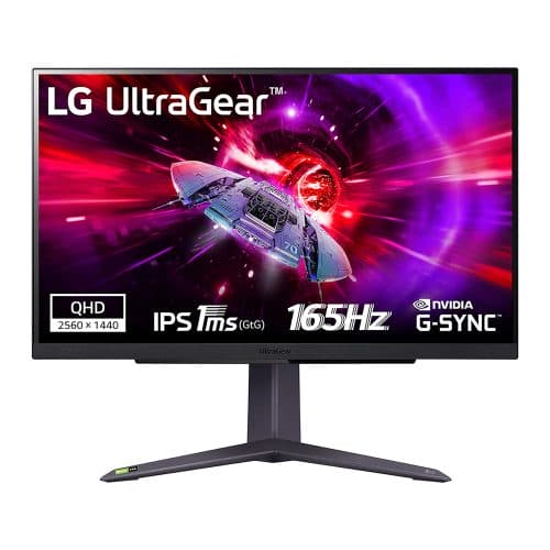 LG 27GR75Q-B 27” UltraGear™ QHD Gaming Monitor with 165Hz Refresh Rate