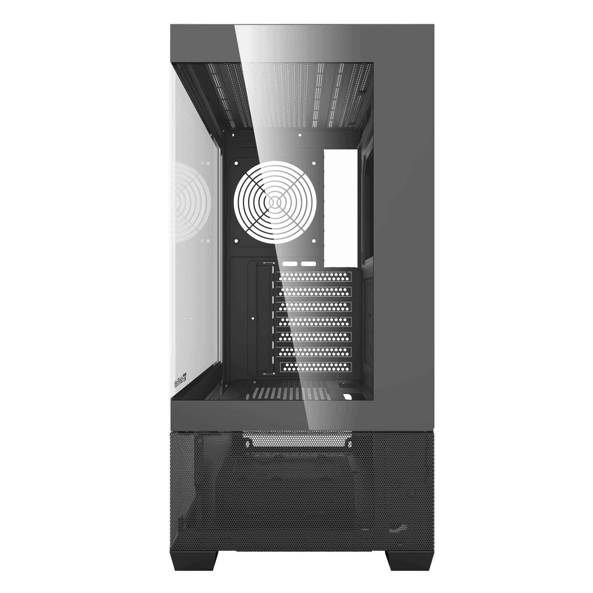 DARKFLASH DS900 AIR ATX PC CASE WITH 7 ARGB FANS – BLACK - Image 4