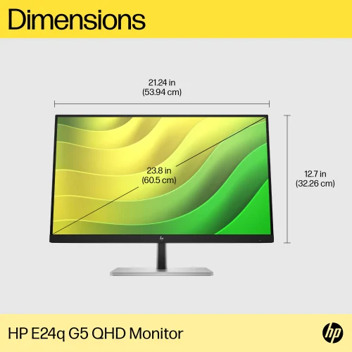 HP E24q G5 QHD Monitor - Image 2