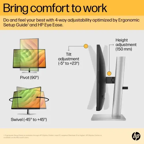 HP E24u G5 FHD USB-C Monitor - Image 2