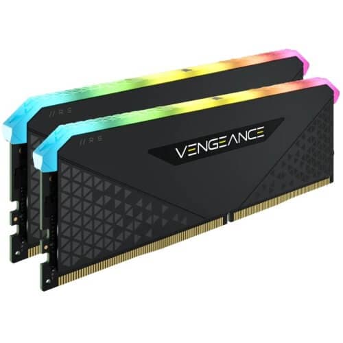 CORSAIR VENGEANCE RGB RS 64GB (2x32GB) DDR4 RAM 3600MHz CL18 Memory Kit — Black - Image 2
