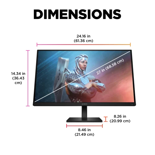 OMEN by HP 27 inch FHD 165Hz Gaming Monitor - OMEN 27 - Image 2