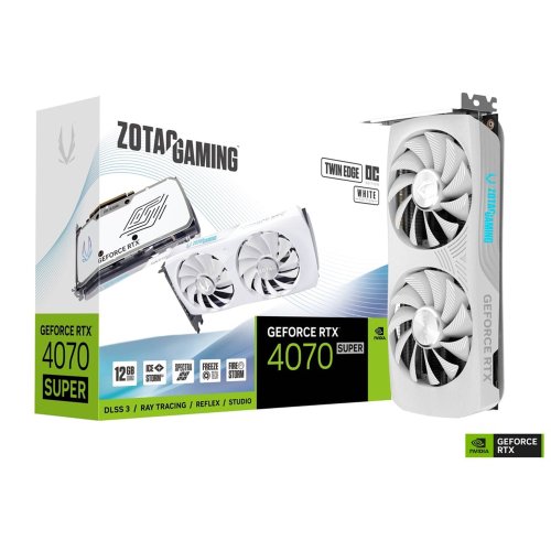 ZOTAC GAMING GeForce RTX 4070 SUPER Twin Edge OC WHITE Edition 12GB GDDR6X