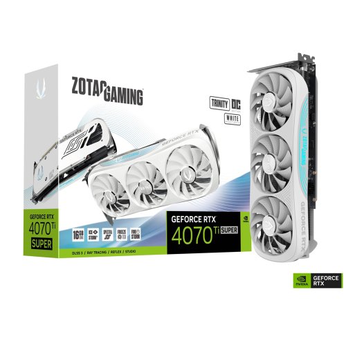 ZOTAC GAMING GeForce RTX 4070 Ti SUPER Trinity OC White Edition 16GB GDDR6X