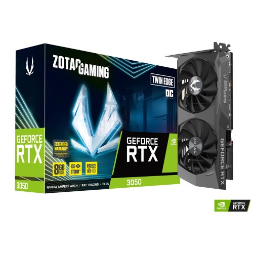 ZOTAC GAMING GeForce RTX 3050 Twin Edge OC 6GB GDDR6 (No Power Connectors)