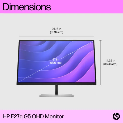 HP E27q G5 27" QHD Monitor - Image 6