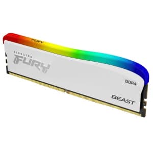kingston fury beast rgb 8gb (1x8gb) 3600mhz ddr4 ram special edition-white