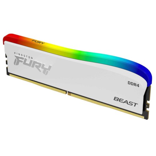 kingston fury beast rgb 8gb (1x8gb) 3600mhz ddr4 ram special edition-white