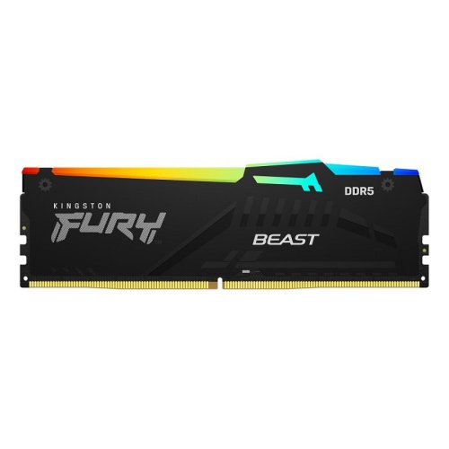 KingSton Fury Beast RGB Single 16GB DDR5 6000MT/s-CL36 Desktop Memory